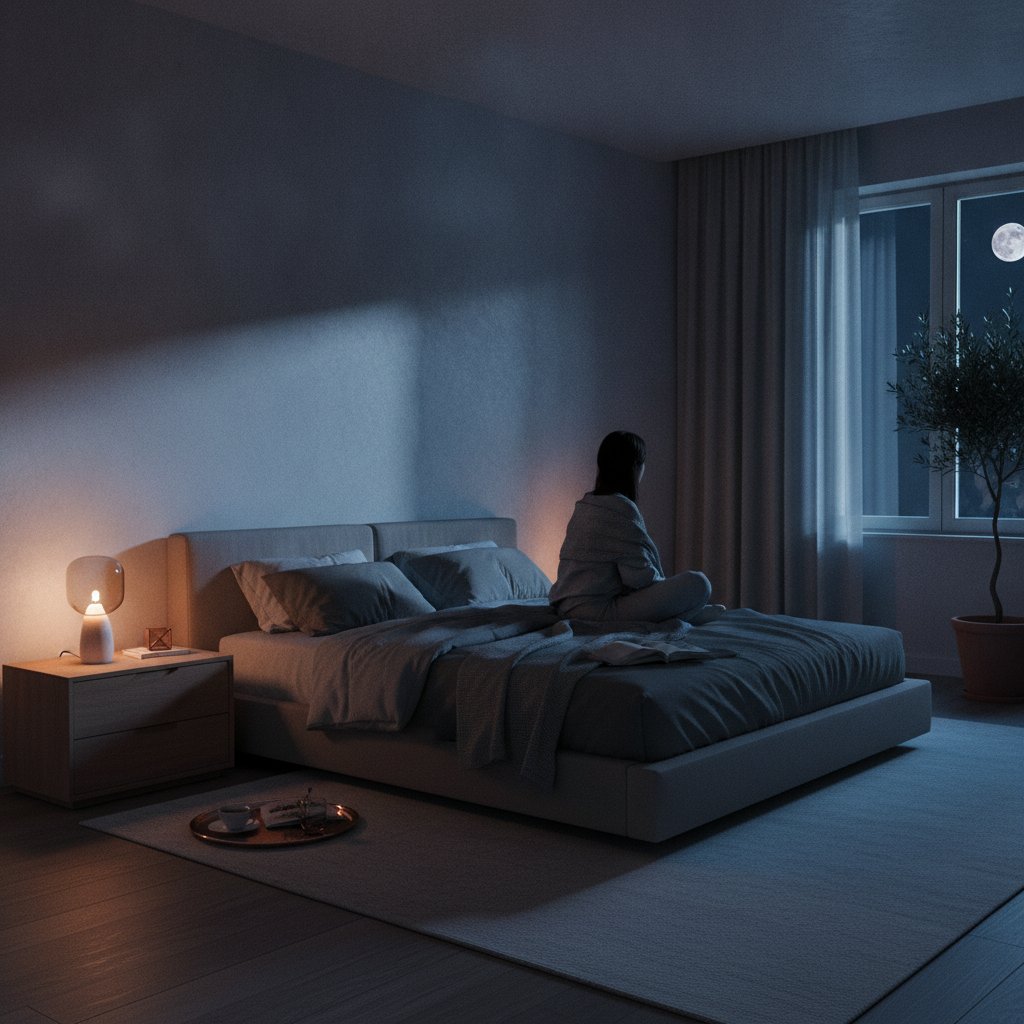 Couleur lumière chambre effet humeur psychologie - lumière bleue froide à éviter le soir