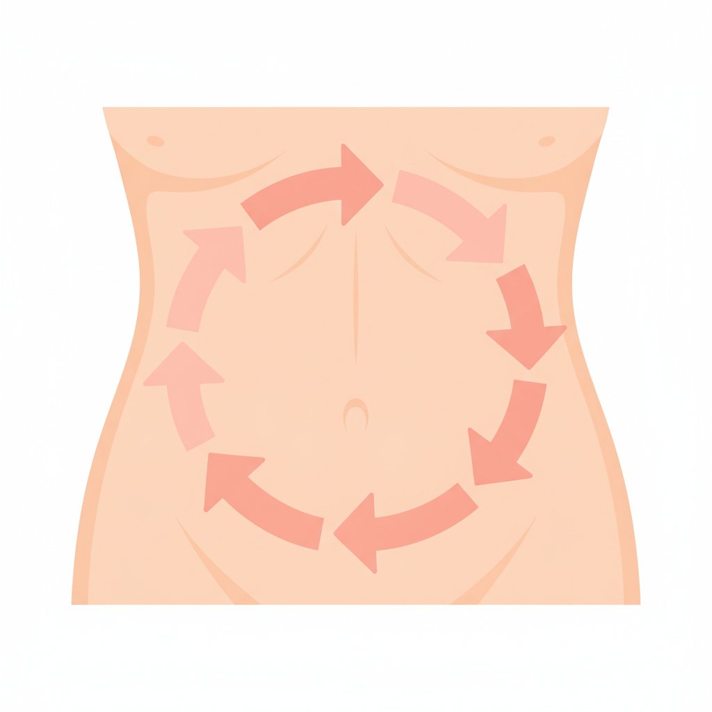 Huile rose musquee cicatrice cesarienne - technique de massage circulaire