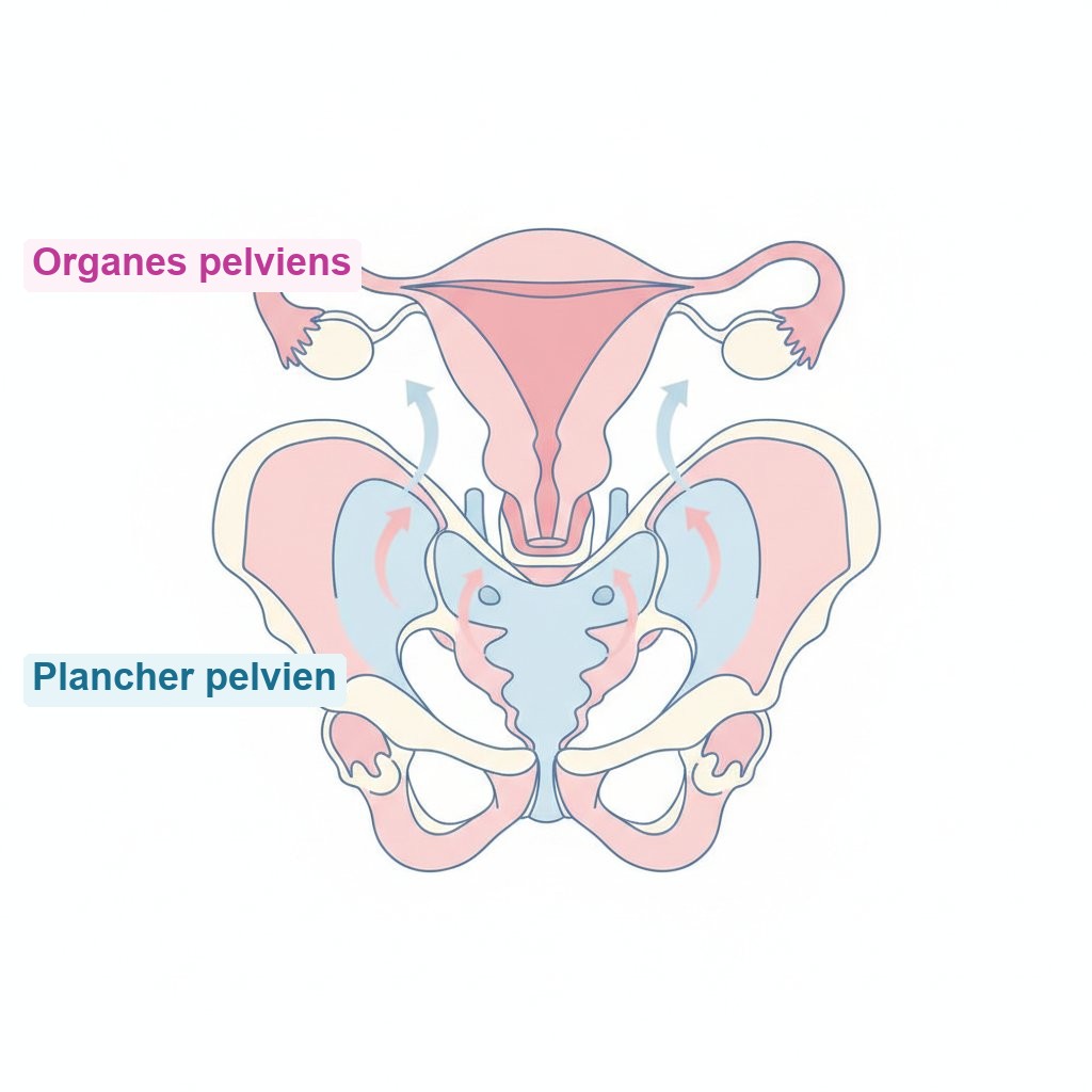 Incontinence urinaire effort solutions naturelles femme - anatomie du plancher pelvien