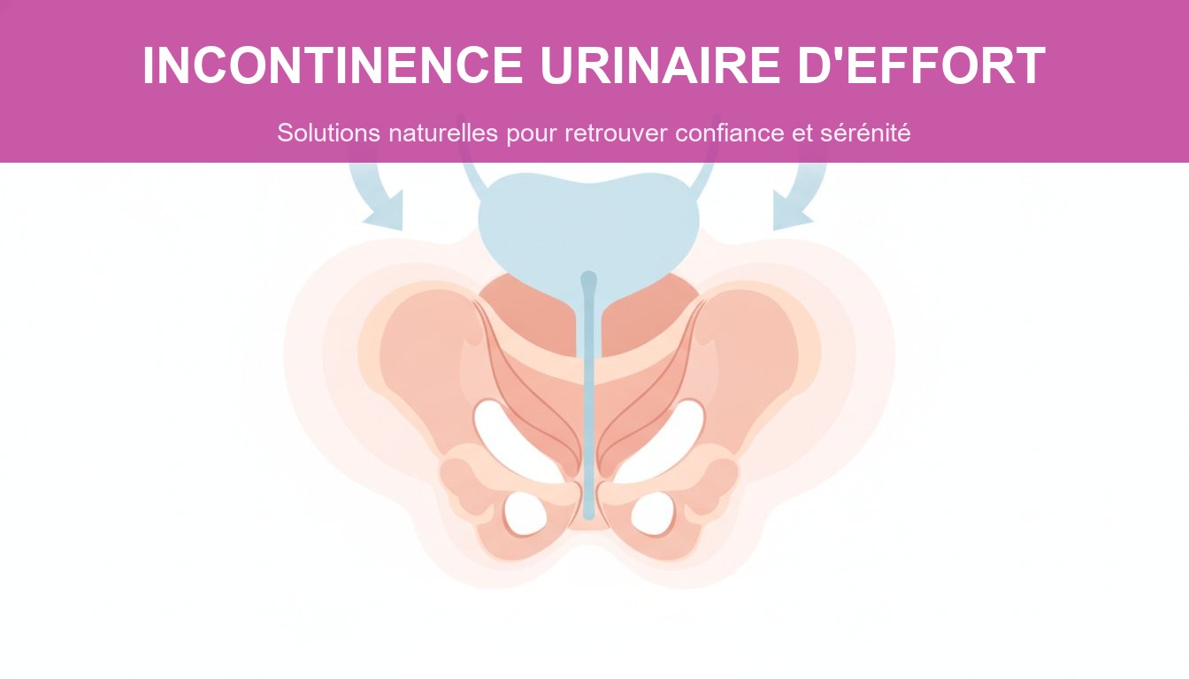 Incontinence urinaire effort solutions naturelles femme - schéma du plancher pelvien
