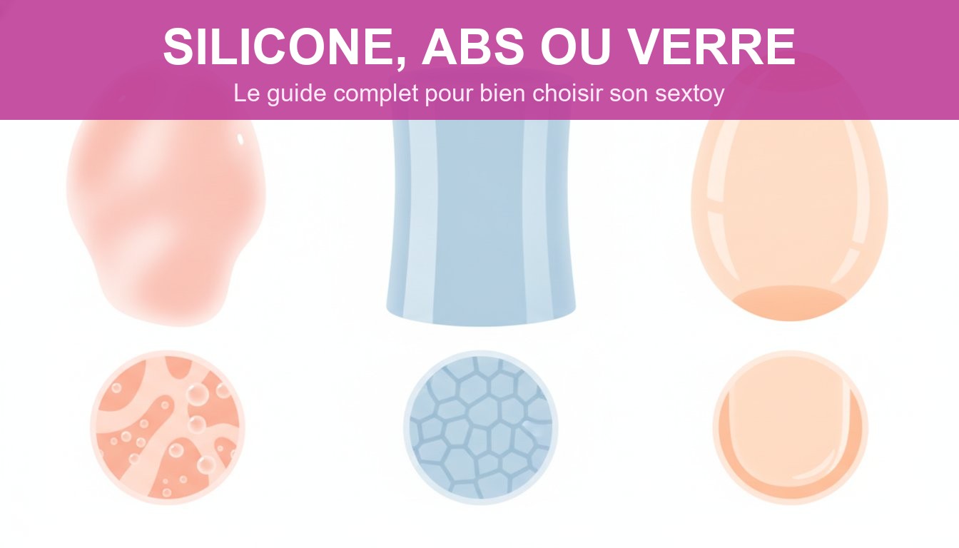 Matériau sextoy silicone ABS verre guide choix - comparaison des trois matières
