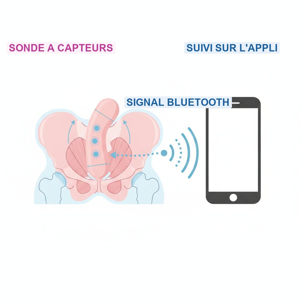 Perifit avis appareil reeducation perinee connecte - mecanisme de la sonde a capteurs et application