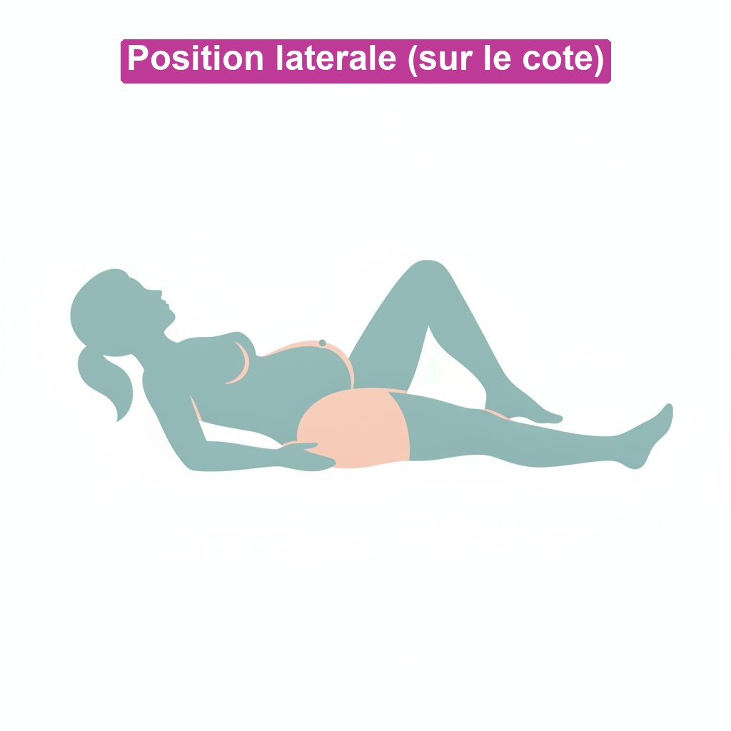 Position accouchement laterale proteger perinee cote