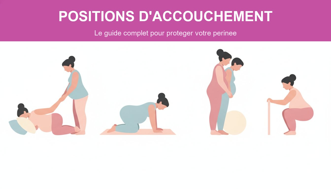 Position accouchement proteger perinee guide - vue d'ensemble des positions