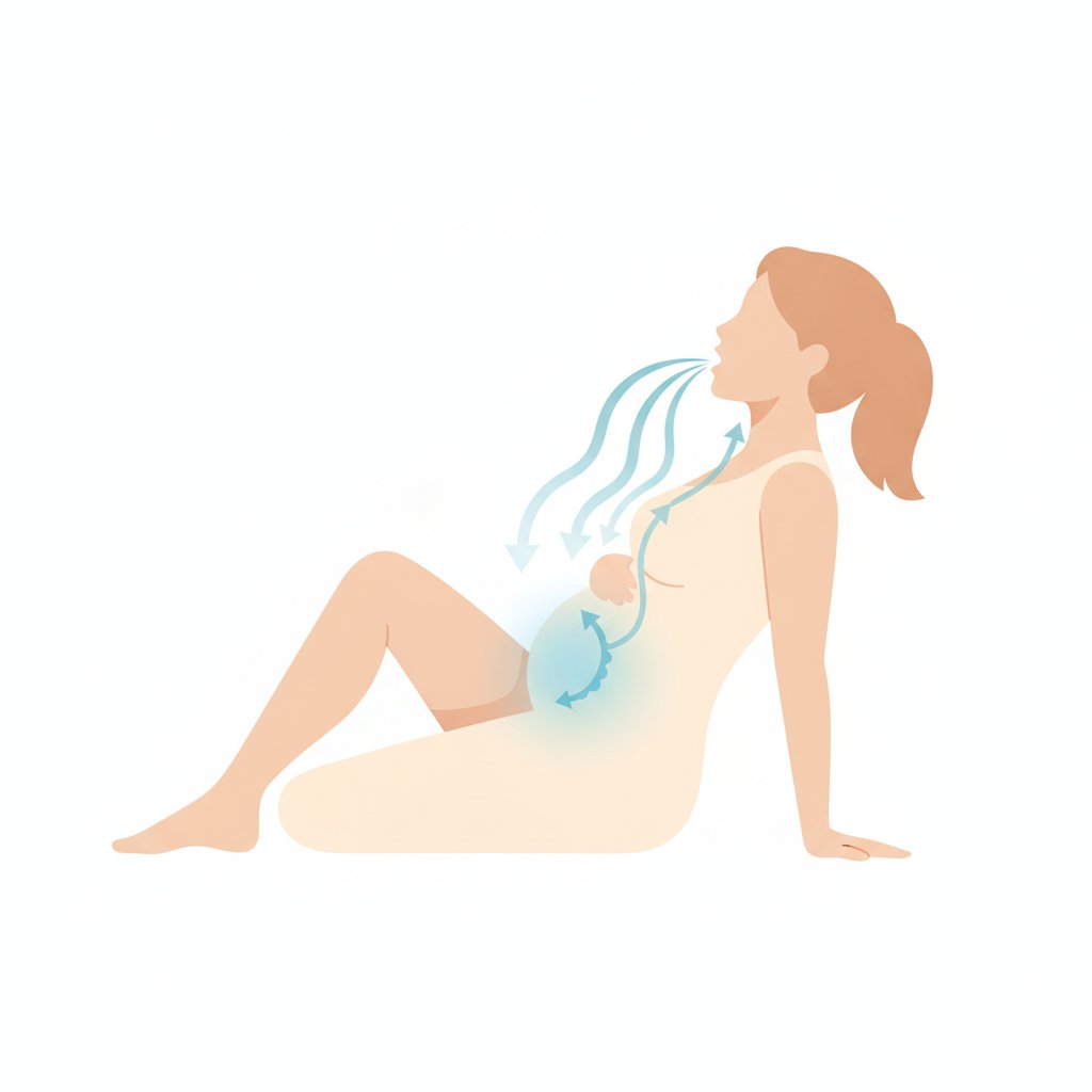 Poussee dirigee respiration accouchement perinee - respiration diaphragmatique en position semi-assise