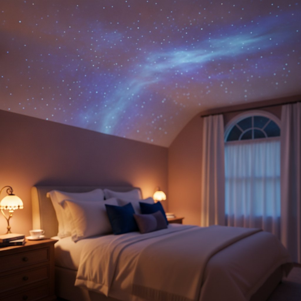 Projecteur ciel etoile chambre couple avis - projection etoilee au plafond