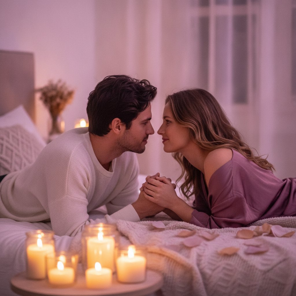 préliminaires méditatifs couple pratique - regard partagé entre partenaires
