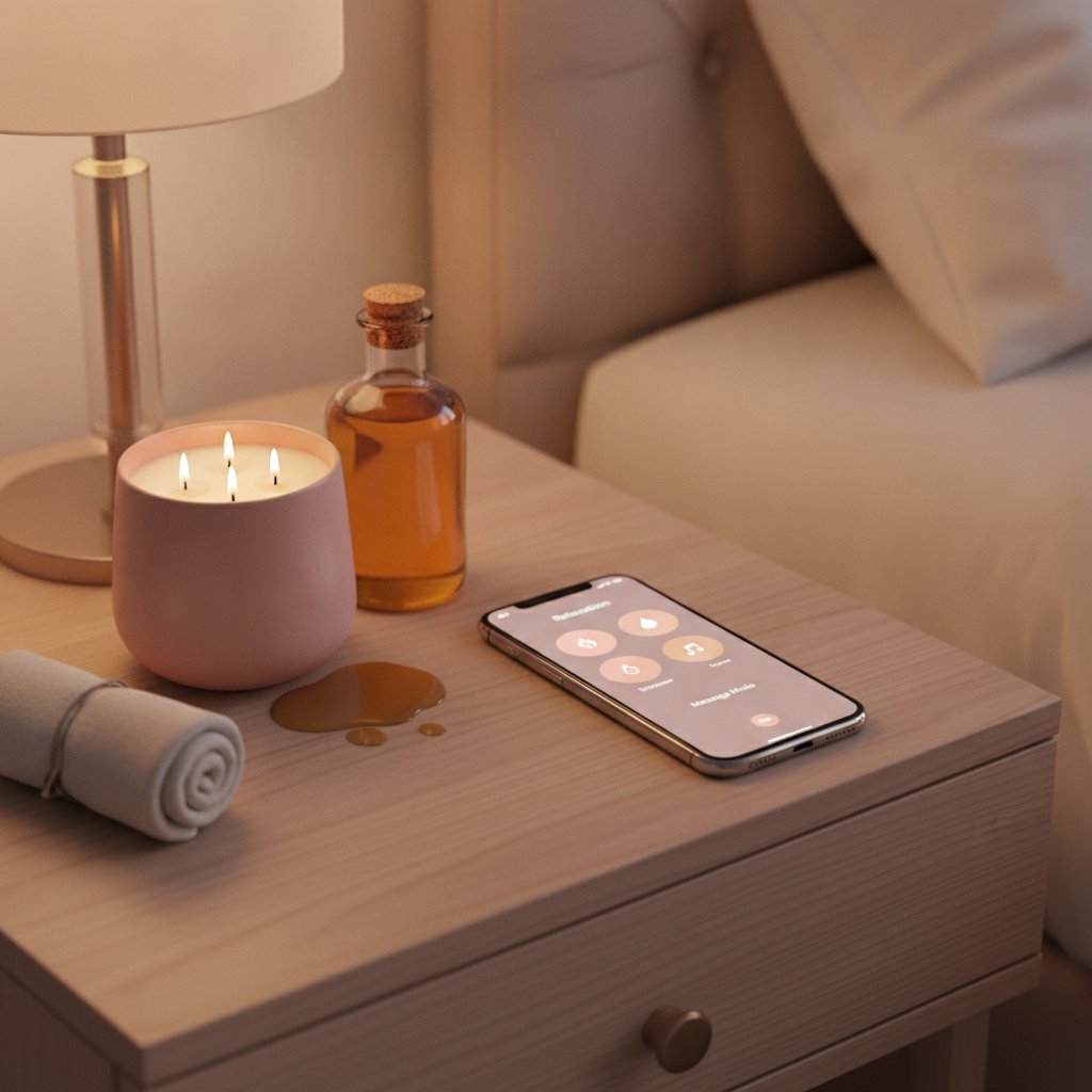 routine domotique soiree couple automatisation - smartphone scene domotique