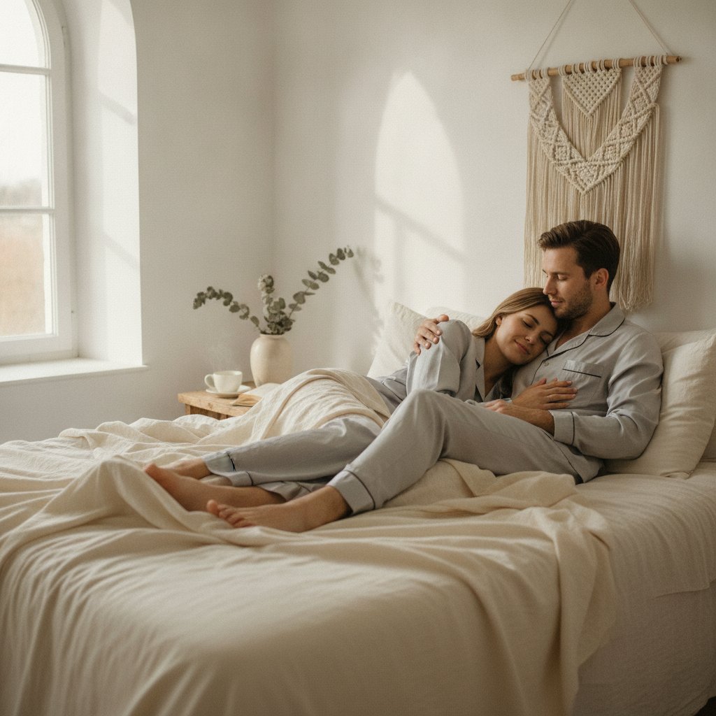 Souffle conscient préliminaires couple guide - couple serein après un moment d'intimité