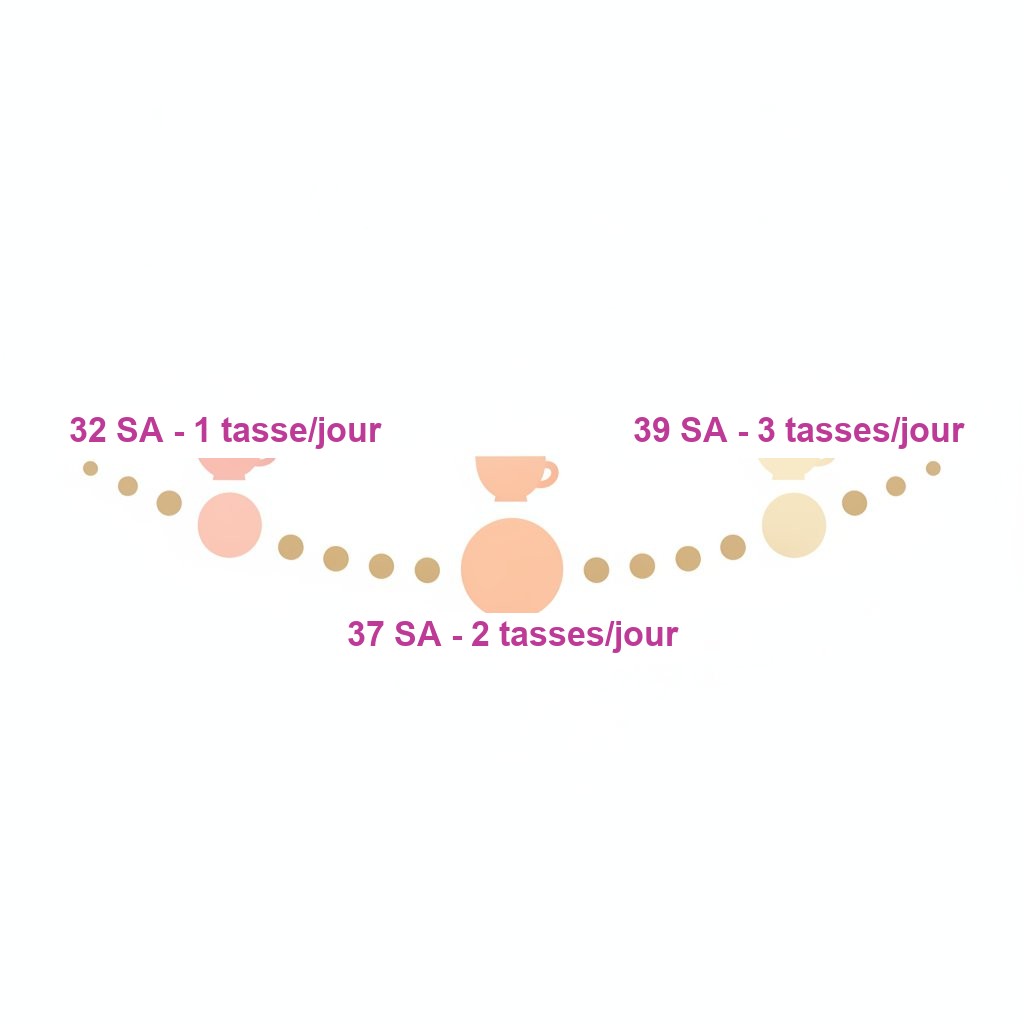 Tisane framboisier fin grossesse preparer accouchement - calendrier de dosage progressif par semaine