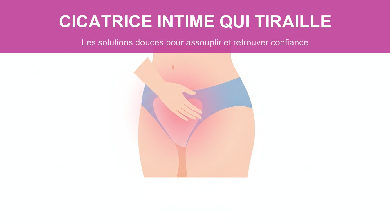 Cicatrice intime qui tiraille - geste doux sur la zone perineale