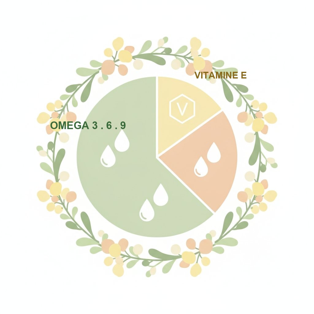 Huile de colza vierge - composition en oméga 3, 6, 9 et vitamine E