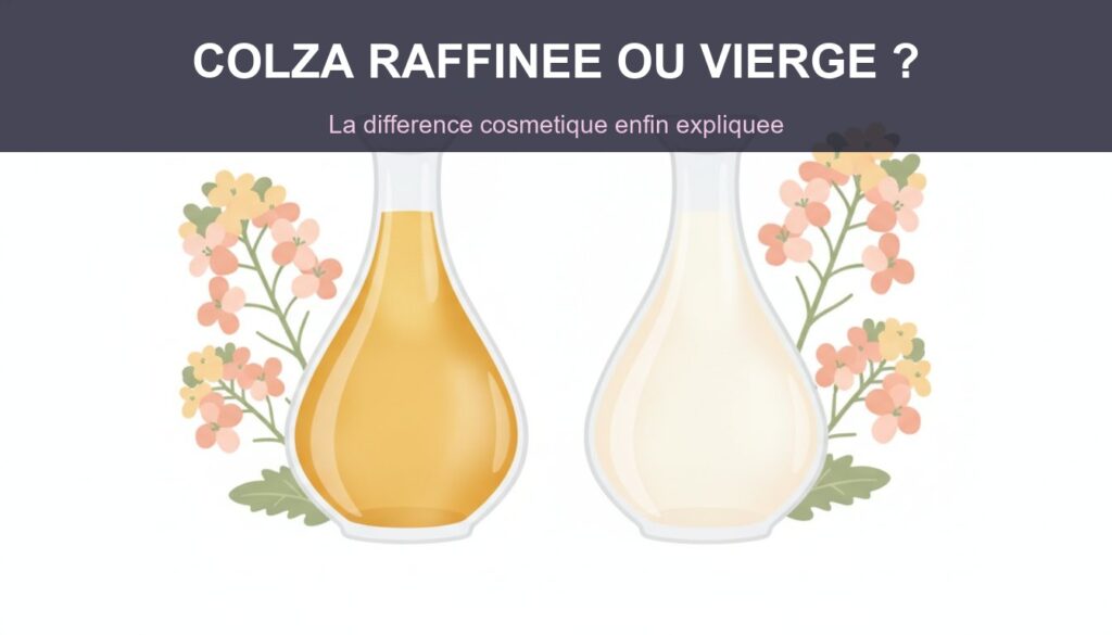 Huile de Colza Raffinée ou Vierge : la Différence Cosmétique Enfin Dévoilée