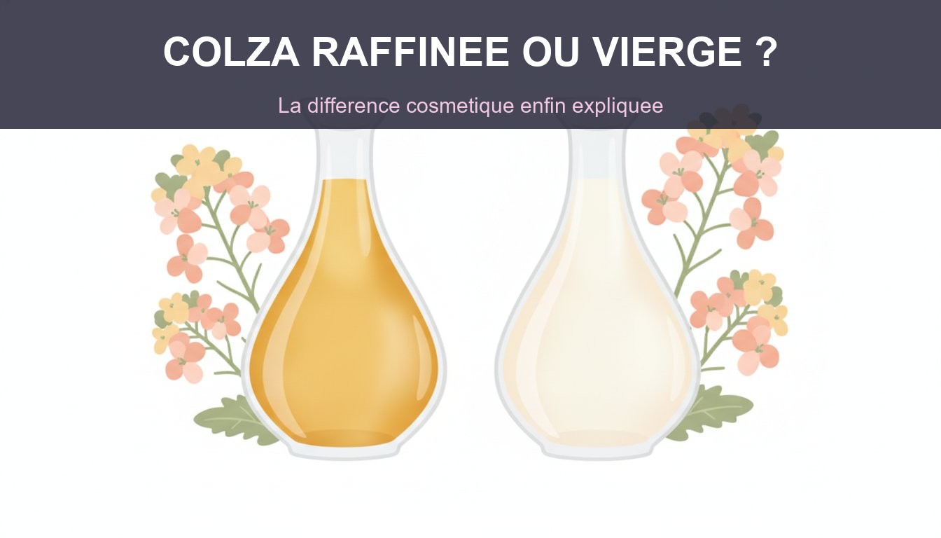 Huile de colza raffinée ou vierge - différence cosmétique, comparaison des deux huiles