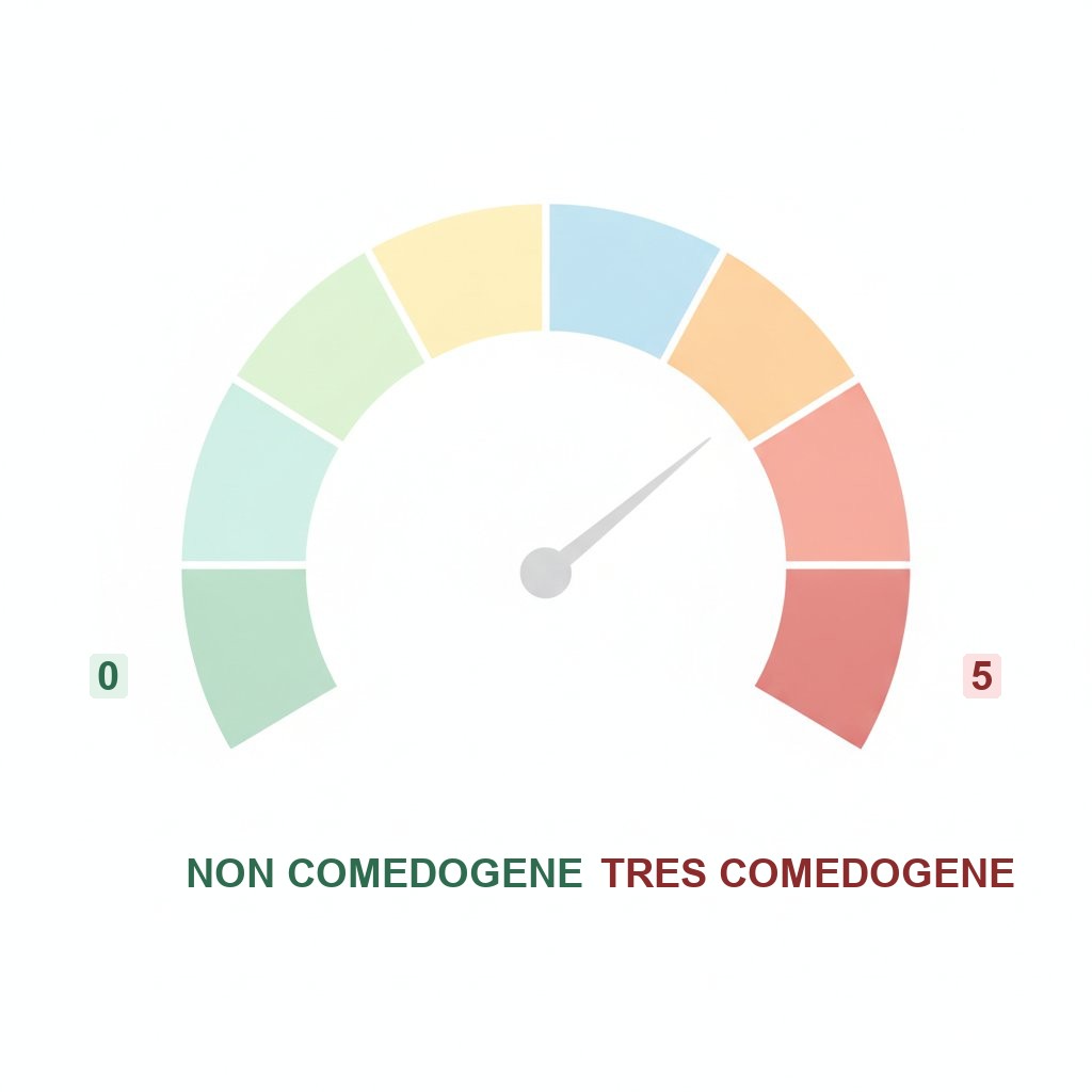 Indice comédogène huile végétale intime - échelle de 0 à 5