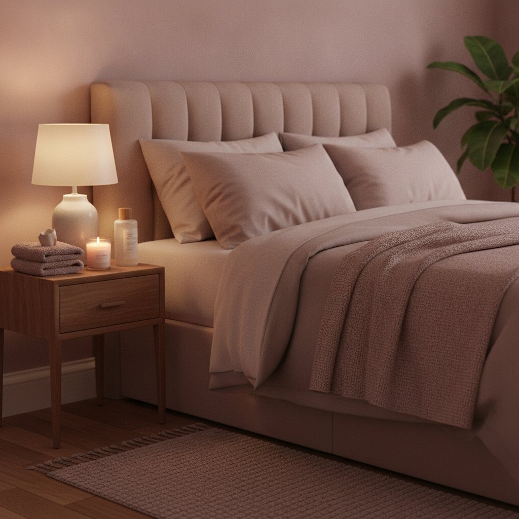 Peur accouchement rejouer pendant rapport - chambre apaisante avec bougie et huile de massage