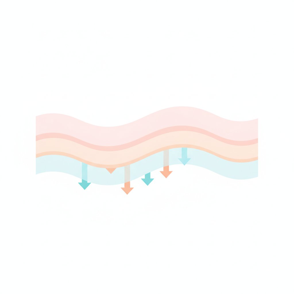 Secheresse intime jeune femme - schema hydratation de la muqueuse
