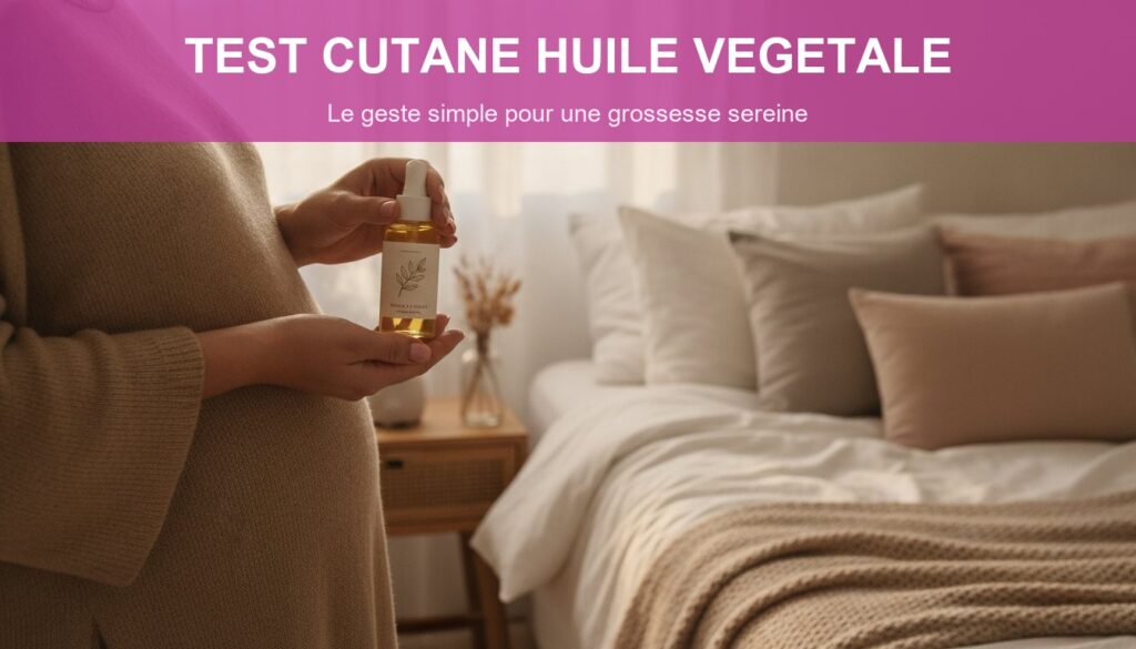 Test Cutané Huile Végétale Femme Enceinte : le Geste Simple et Rassurant pour votre Peau